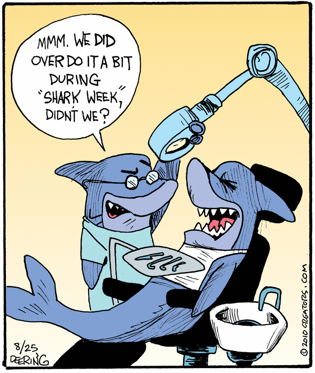 Cartoon Illustration - Dental Exam